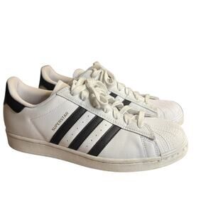 Adidas Superstar Shell Toe Sneakers, Classic White/Black, Men's Size 11